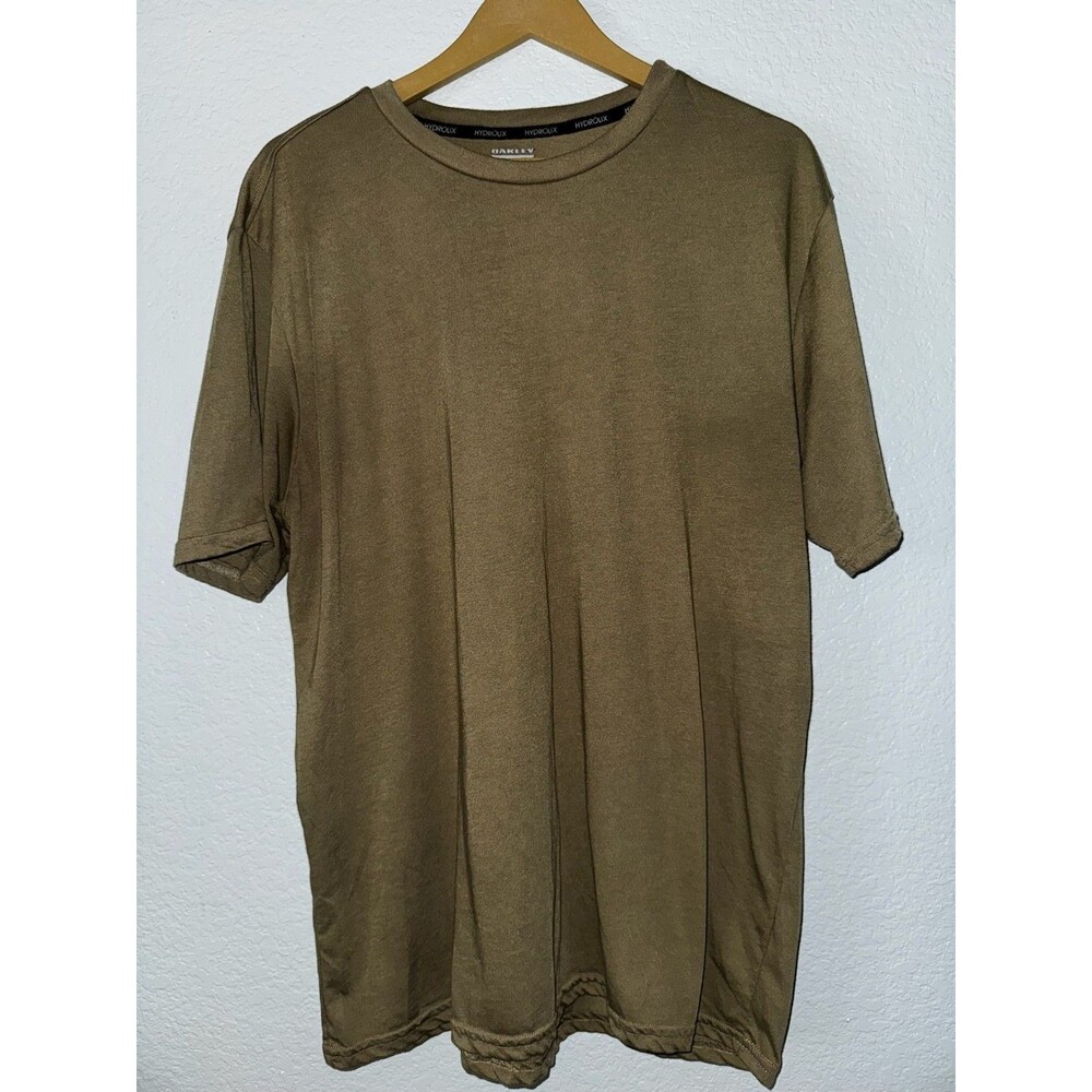 Oakley Hydrolix Performance T Shirt Mens XXL Olive Green Logo Athletic Tee